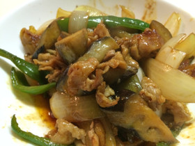 市販調味料で♡簡単茄子と豚肉の味噌炒め