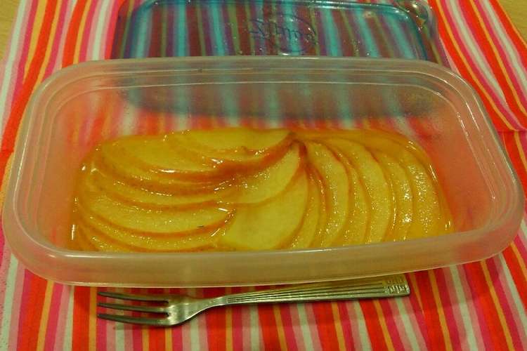 レンジでチン リンゴのハニーバター レシピ 作り方 By くっくるーきー クックパッド 簡単おいしいみんなのレシピが373万品