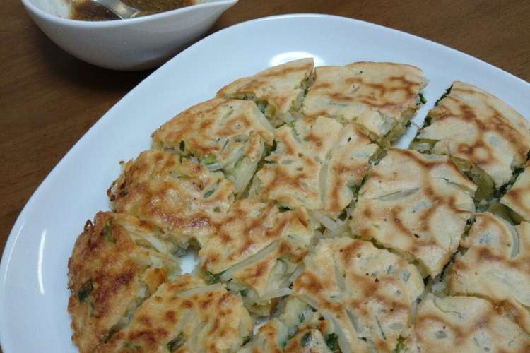 節約でも美味 もやしとニラのチヂミ レシピ 作り方 By どろんちょ クックパッド 簡単おいしいみんなのレシピが352万品
