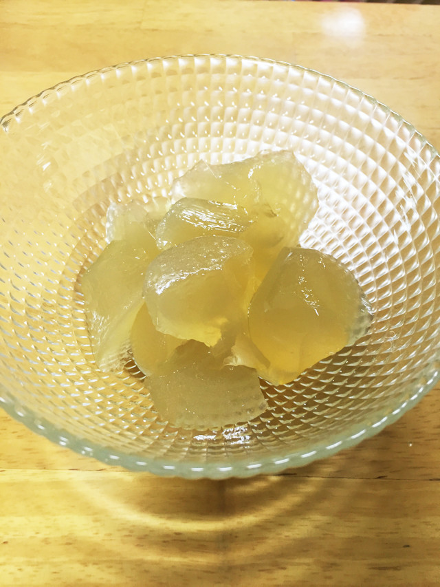 野田琺瑯で作るコープアガーリンゴゼリーの画像