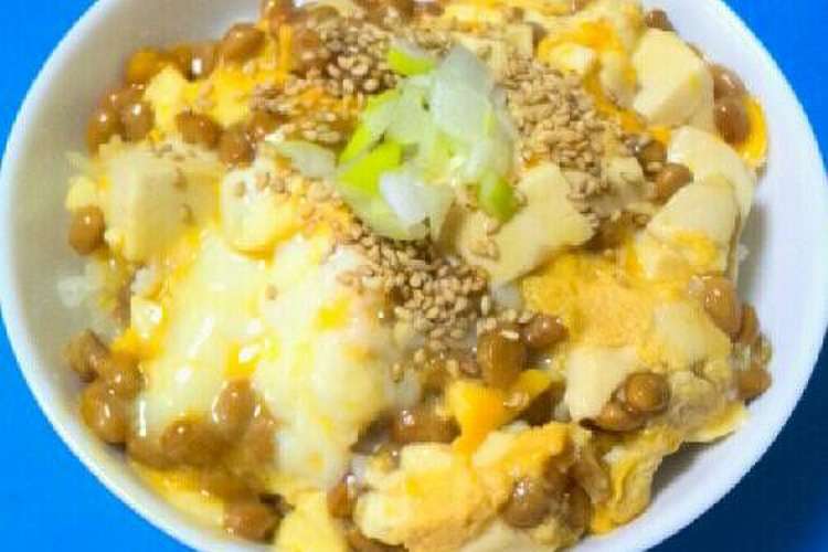簡単 卵で豆腐丼 朝食やランチなどに レシピ 作り方 By ワタガシ クックパッド 簡単おいしいみんなのレシピが352万品