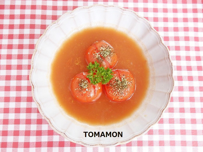 簡単とまモンスープ★ハーブミニトマトの画像