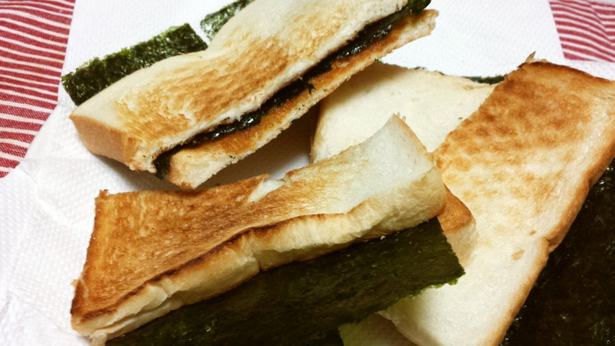緑茶に良く合う！海苔醤油トーストの画像
