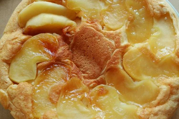 フライパンで 焼きりんごホットケーキ レシピ 作り方 By あこ0321 クックパッド