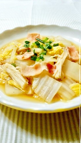 簡単副菜♪白菜とエノキの蒸し煮
