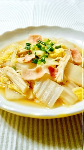 簡単副菜♪白菜とエノキの蒸し煮