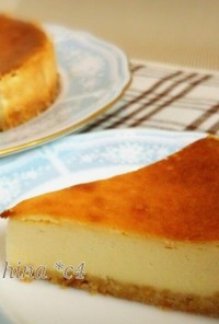 HM&ミキサー簡単*ベイクドチーズケーキ