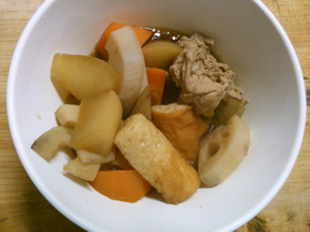 めんつゆで 簡単! 美味しい 筑前煮♪