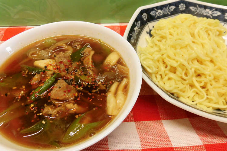 冷やし中華のアレンジ あったかつけ麺 レシピ 作り方 By お魚キッチン クックパッド 簡単おいしいみんなのレシピが367万品