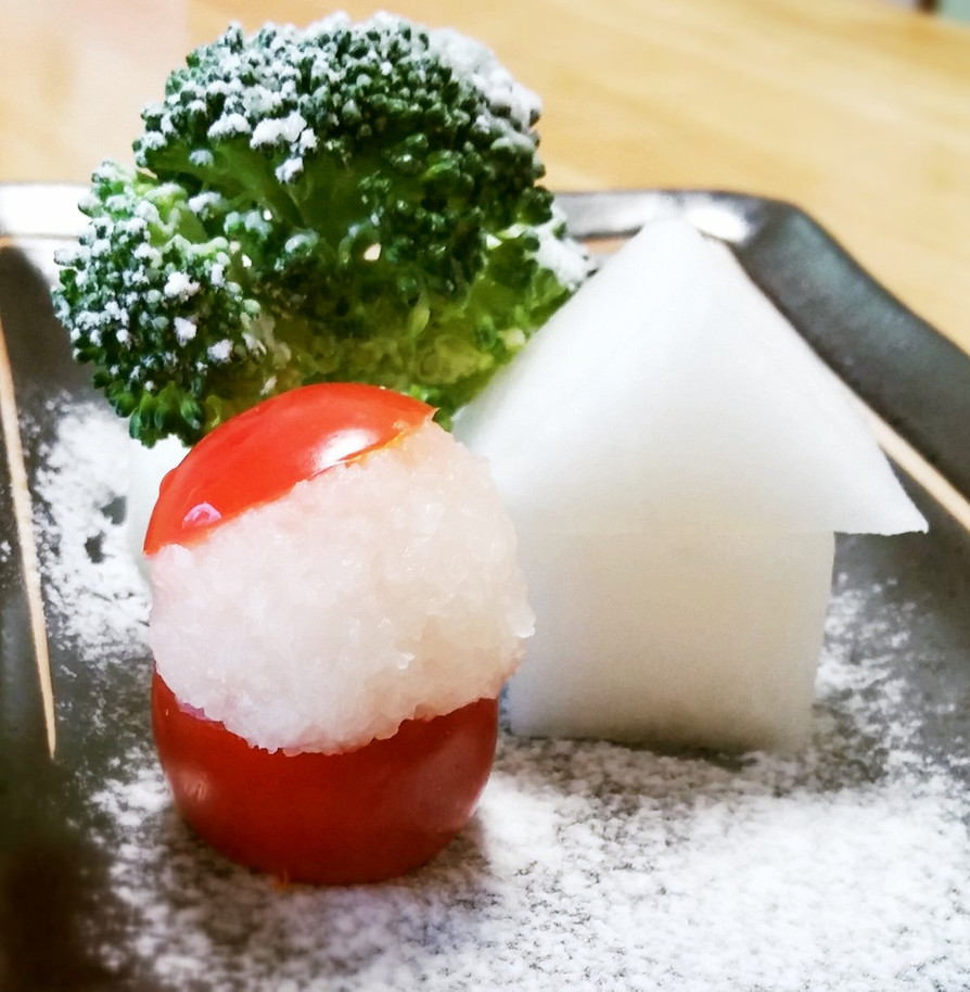 大根&トマト&ブロッコリーでクリスマス☆の画像