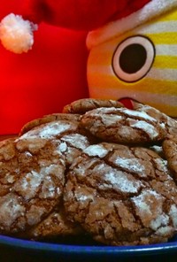 チョコミント味のクリスマスクッキー