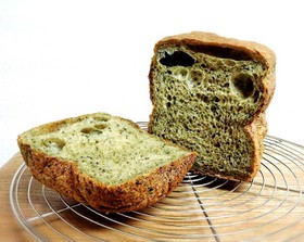 HBで♡ほうれん草ときなこの食パン