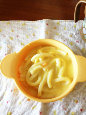 離乳食 コーンクリームうどん