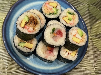 恵方巻　巻き寿司の写真