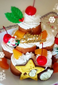 ☆簡単☆クリスマスツリー風ロールケーキ