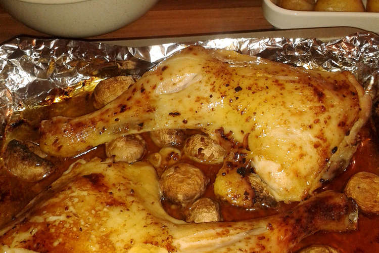 骨付き鳥モモ肉のオーブン焼き レシピ 作り方 By Kuchenchef クックパッド 簡単おいしいみんなのレシピが355万品