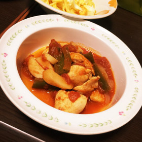 簡単*鶏のトマト煮