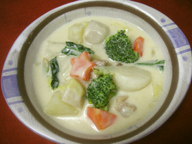 めっけもん♪野菜たっぷり豆乳シチュー