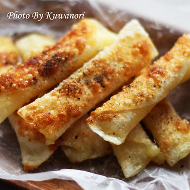 餃子の皮でパリパリチーズ焼き レシピ 作り方 By 爽健美家 クックパッド