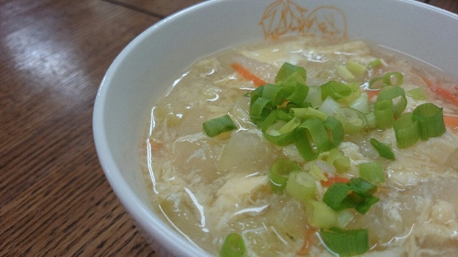 とろ〜り♡冬瓜と卵の中華風スープの画像
