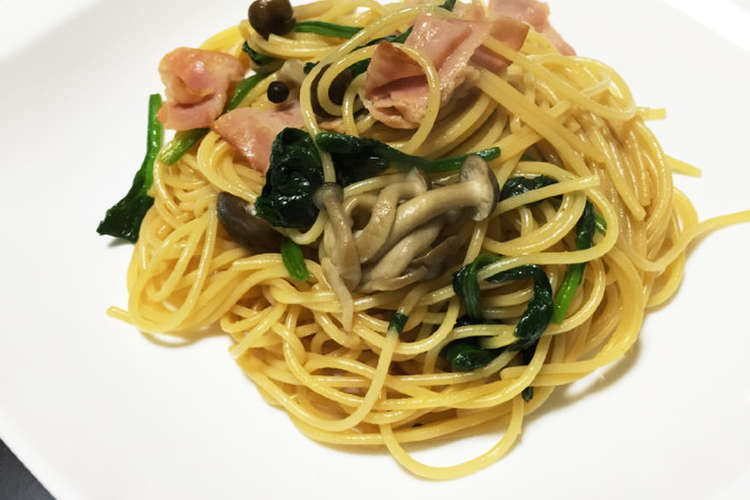 ランチ ほうれん草のさっぱり和風パスタ レシピ 作り方 By テンテン クックパッド 簡単おいしいみんなのレシピが352万品