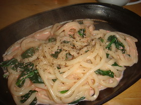 牛乳de明太クリームうどん