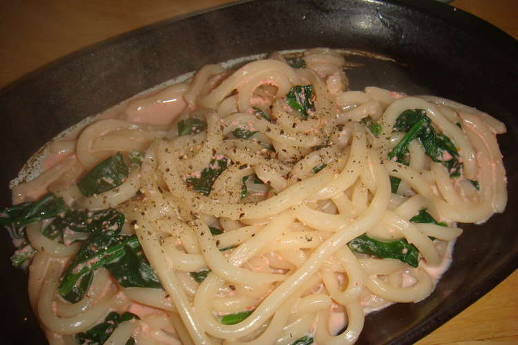 牛乳de明太クリームうどん レシピ 作り方 By Mikiha5 クックパッド 簡単おいしいみんなのレシピが352万品