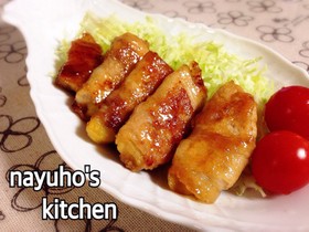 豚肉の甘照り焼き♪じゃが巻き*お弁当にも
