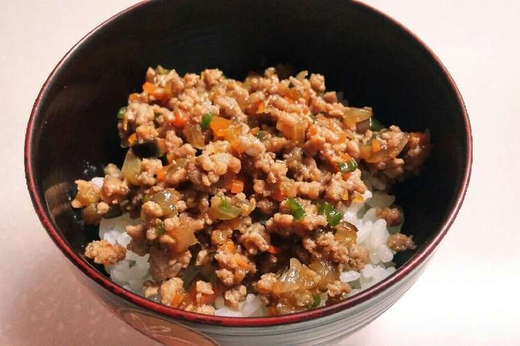 野菜入りそぼろ丼 レシピ 作り方 By こたりゅうまま クックパッド 簡単おいしいみんなのレシピが376万品