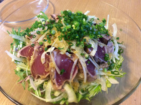 野菜たっぷり☆鰹のたたきサラダ仕立て