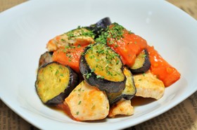 トマトと鶏のイタリアン炒め