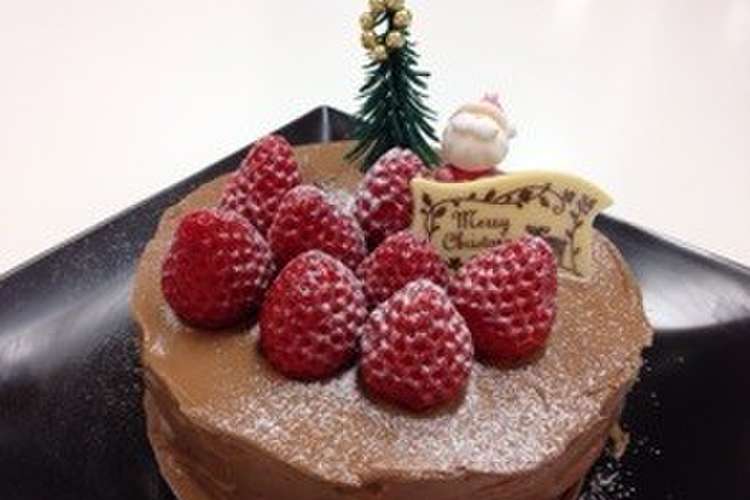 生チョコクリームのクリスマスケーキ レシピ 作り方 By ひとみのレシピ クックパッド 簡単おいしいみんなのレシピが352万品