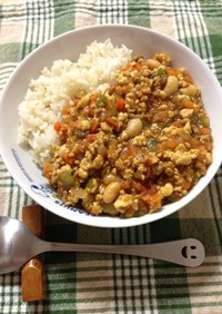 豆腐と野菜のキーマカレー