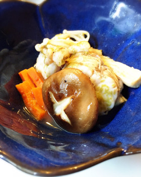 レンジで5分!簡単!きのことアンコウ蒸し