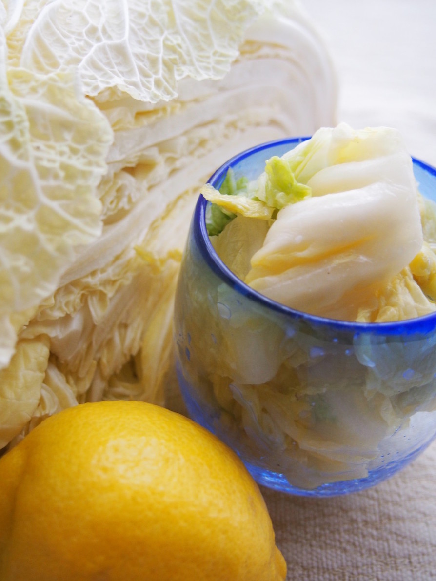 二手間が美味しい♪白菜の塩麹レモン和えの画像