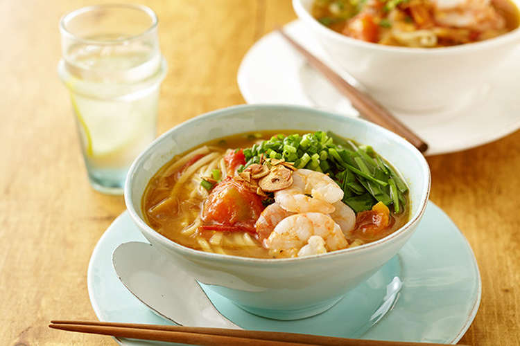トマトカレーうどん でポカポカ レシピ 作り方 By ボンカレー クックパッド 簡単おいしいみんなのレシピが352万品