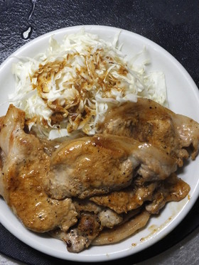 粉末ショウガで作るまかないの豚肉生姜焼き
