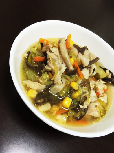 豚肉と白菜のごちうまボリュームスープの写真