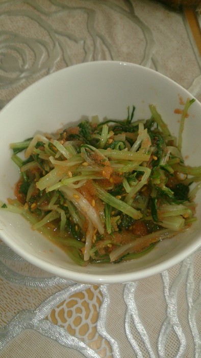 水菜と明太子のナムルの写真