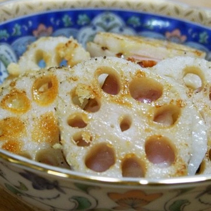 みんなが作ってる れんこん パルメザンチーズ ベーコンのレシピ クックパッド 簡単おいしいみんなのレシピが348万品