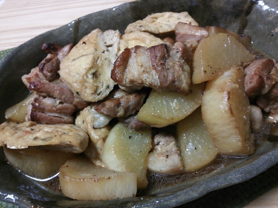 豚肉とだいこんの炒め煮の画像