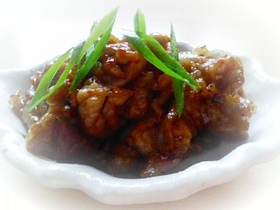 簡単おつまみ豚こまで生姜焼き♪