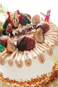 マロンシフォンケーキでクリスマス☆