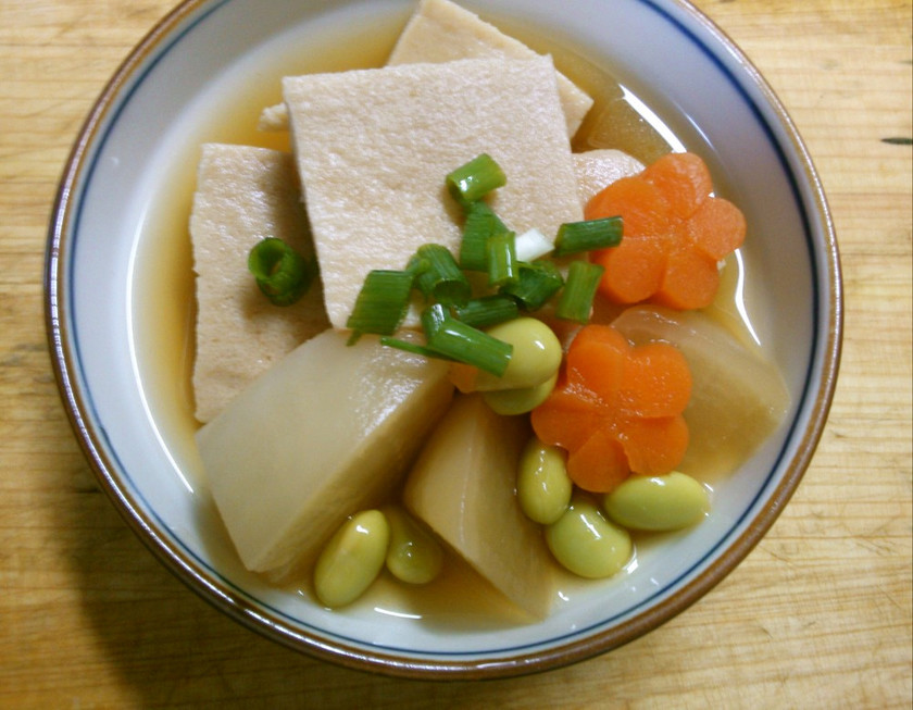 高野豆腐 大根 人参の 簡単 含め煮♪ by 331ミミイ 【クックパッド】 簡単おいしいみんなのレシピが357万品