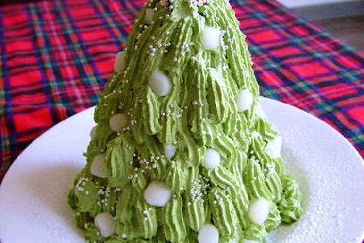 クリスマスケーキ 抹茶クリームで簡単デコ レシピ 作り方 By ち Sun クックパッド 簡単おいしいみんなのレシピが354万品