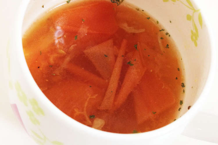 簡単 生トマトスープ レシピ 作り方 By ふわふりゅ クックパッド 簡単おいしいみんなのレシピが356万品