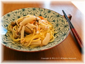ワンポットパスタ★和風キノコスパゲッティ