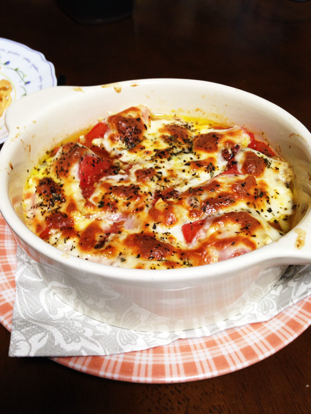 トマトのモッツァレラチーズ焼きの画像