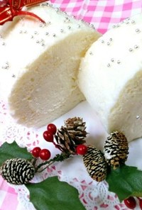 ☆クリスマスケーキに白いロールケーキ☆