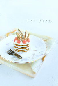 カリカリ好きニャンの為の♡猫用ケーキ！？